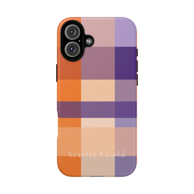 The Orange & Purple Plaid | Phone Case