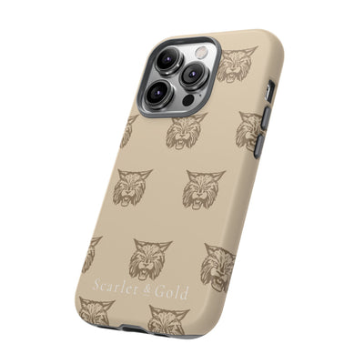 The Gold Bobcats Head Repeat | Phone Case