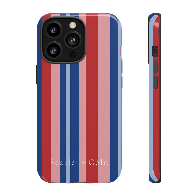 The Red & Royal Stripes | Phone Case