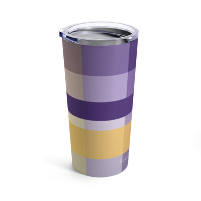 The Yellow & Purple Plaid | Tumbler 20oz