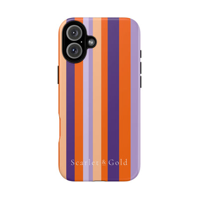 The Orange & Purple Stripes | Phone Case