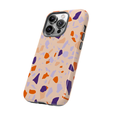 The Orange & Purple Terrazzo | Phone Case