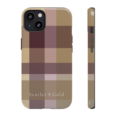 The Maroon & Gold Plaid | Phone Case