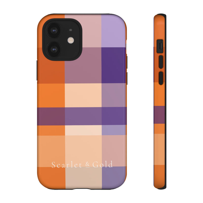 The Orange & Purple Plaid | Phone Case