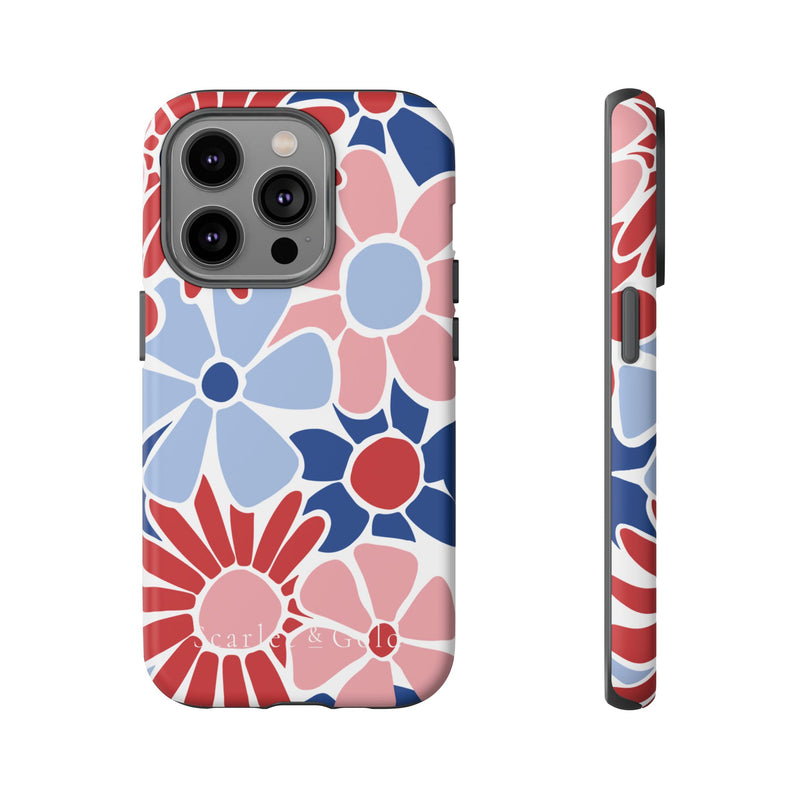 The Red & Royal Floral | Phone Case