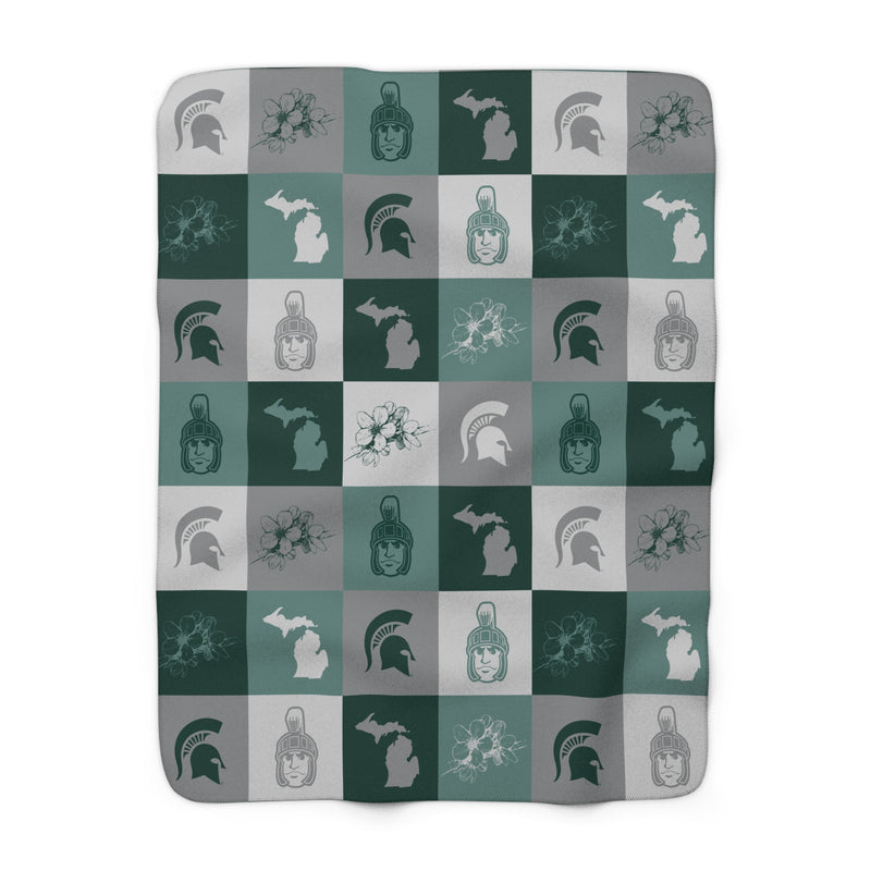 The MSU All the Things | Sherpa Fleece Blanket