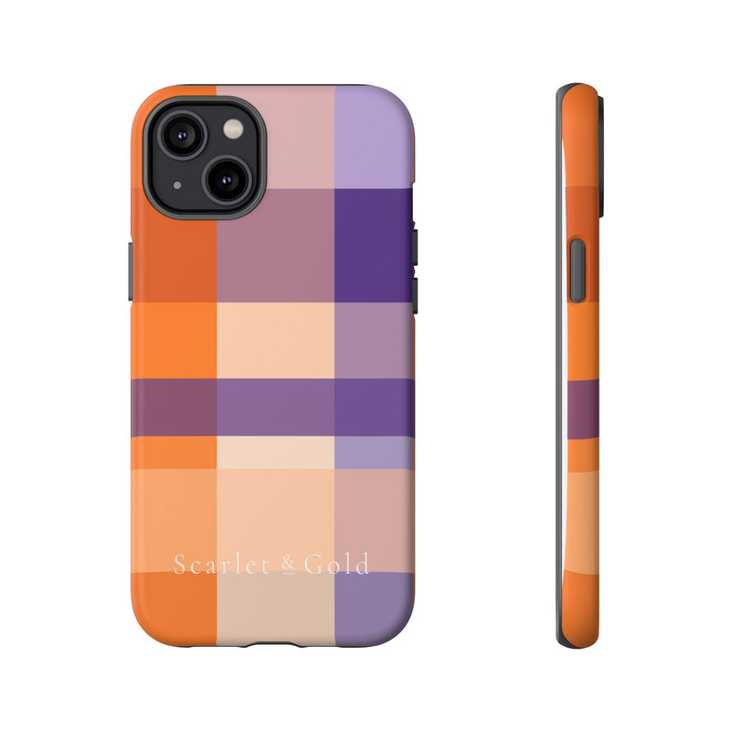 The Orange & Purple Plaid | Phone Case