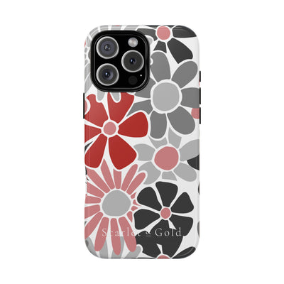 The Red & Black Floral | Phone Case