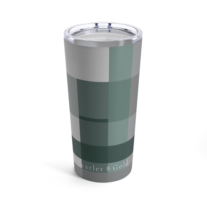 The Green & Grey Plaid | Tumbler 20oz