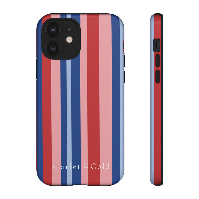 The Red & Royal Stripes | Phone Case