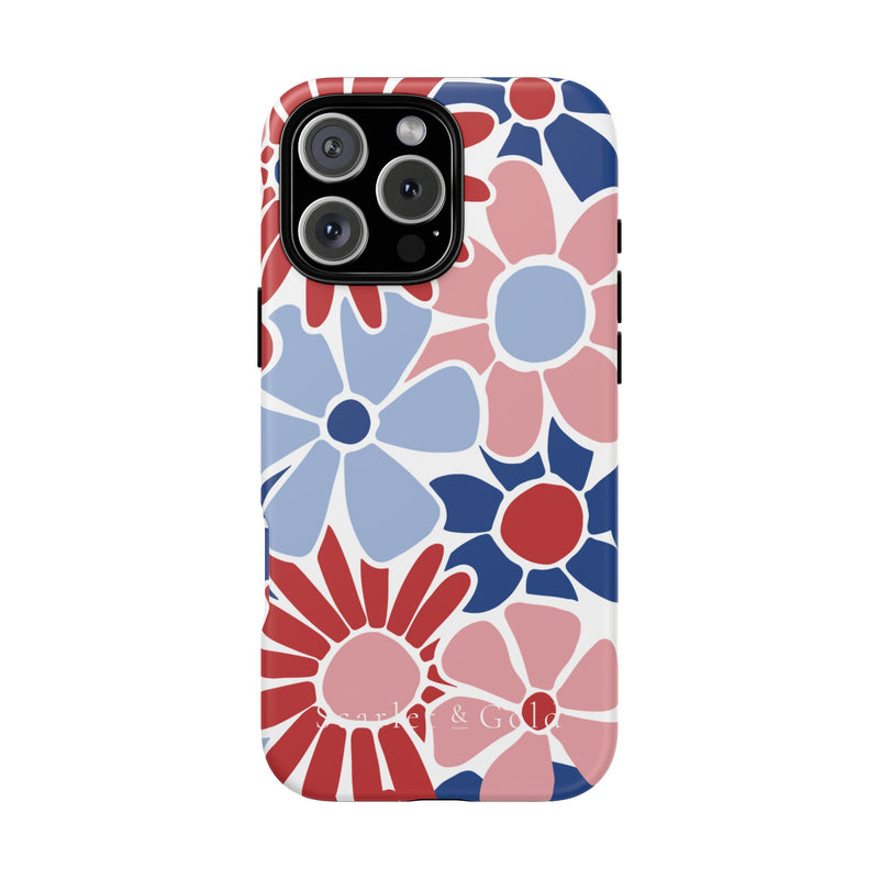 The Red & Royal Floral | Phone Case