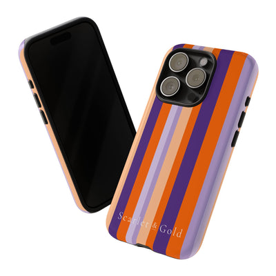 The Orange & Purple Stripes | Phone Case