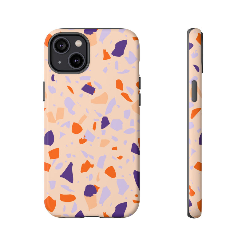 The Orange & Purple Terrazzo | Phone Case