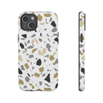 The Black & Gold Terrazzo | Phone Case