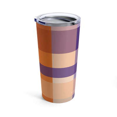 The Orange & Purple Plaid | Tumbler 20oz