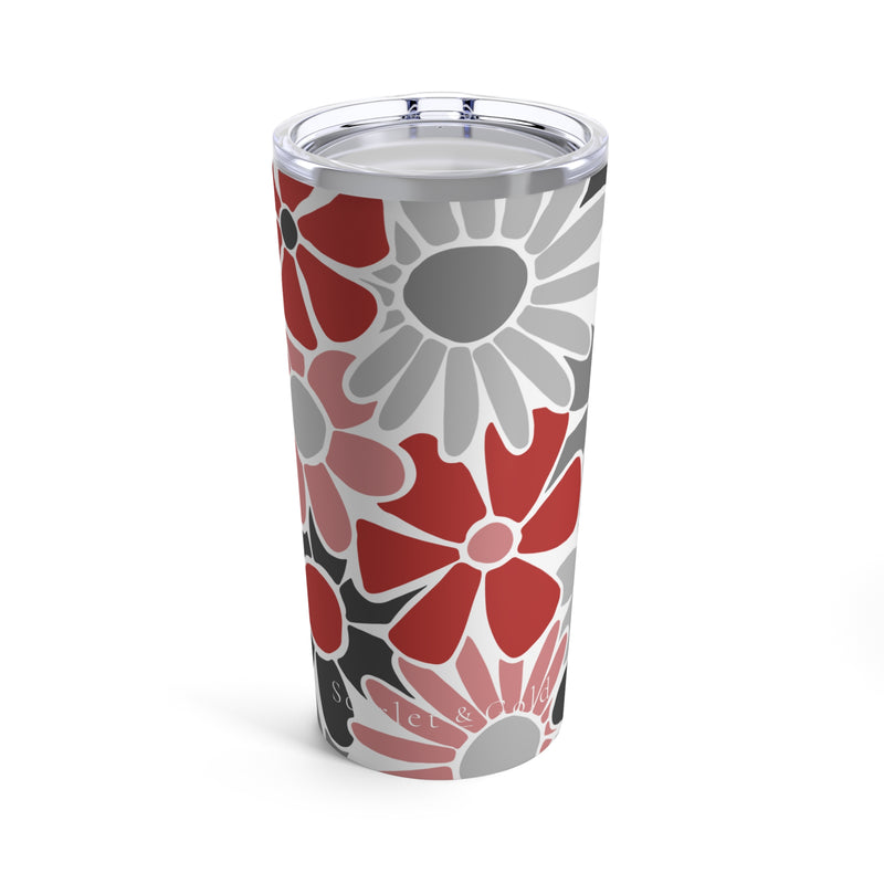 The Red & Black Floral | Tumbler 20oz