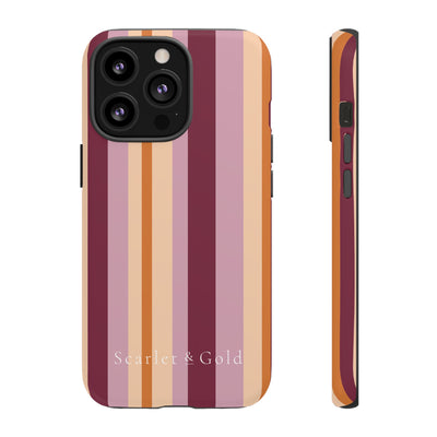 The Maroon & Orange Stripes | Phone Case