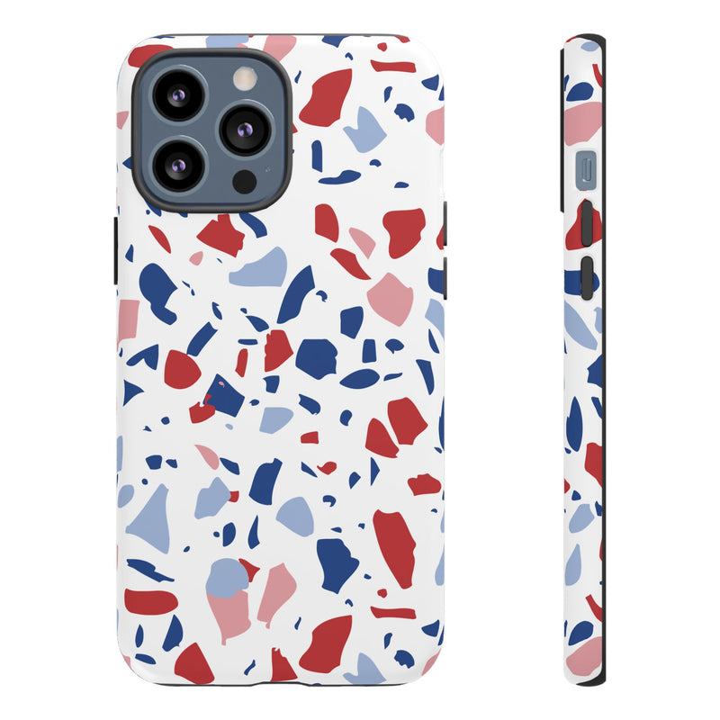 The Red & Royal Terrazzo | Phone Case