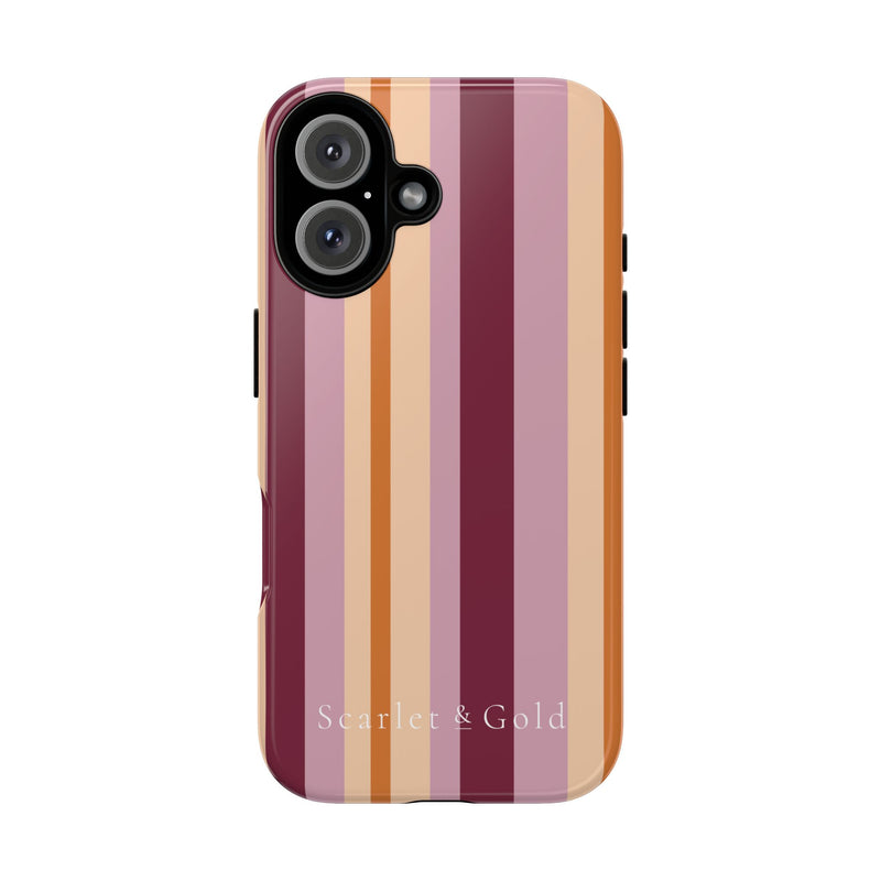 The Maroon & Orange Stripes | Phone Case