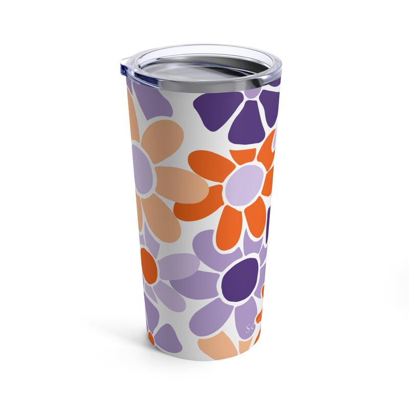 The Orange & Purple Floral | Tumbler 20oz