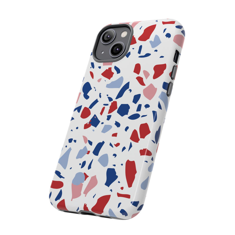 The Red & Royal Terrazzo | Phone Case