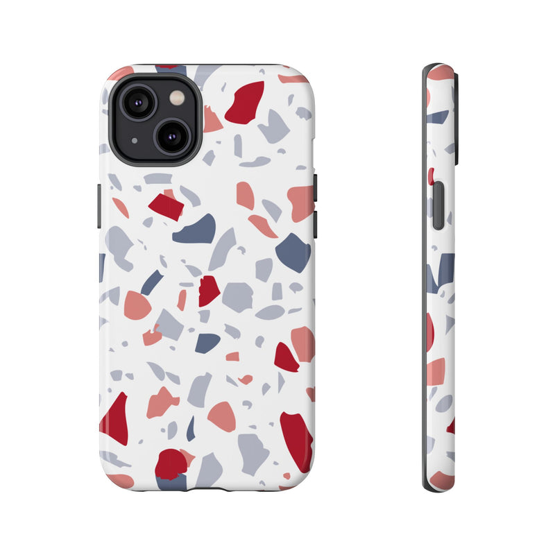 The Red & Blue Terrazzo | Phone Case