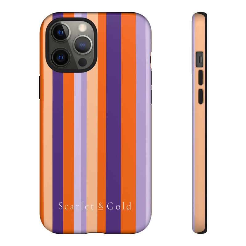 The Orange & Purple Stripes | Phone Case