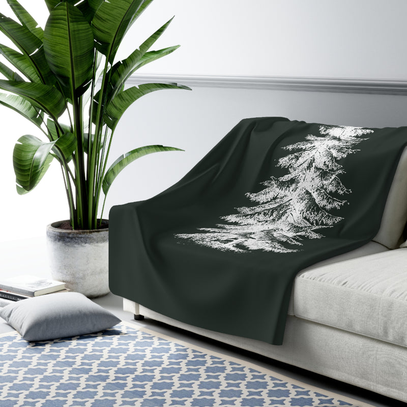 The Christmas Pine | Sherpa Fleece Blanket