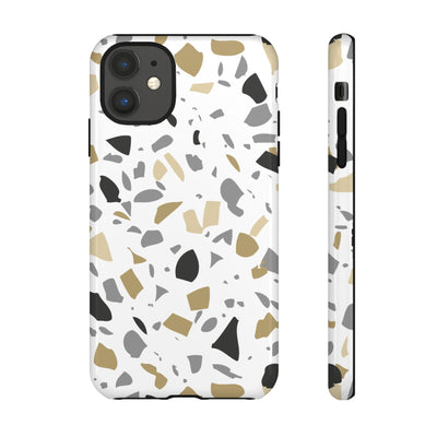 The Black & Gold Terrazzo | Phone Case