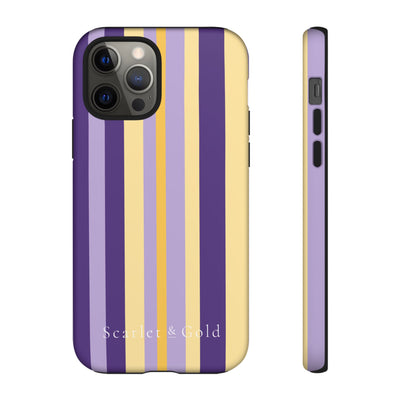 The Yellow & Purple Stripes | Phone Case