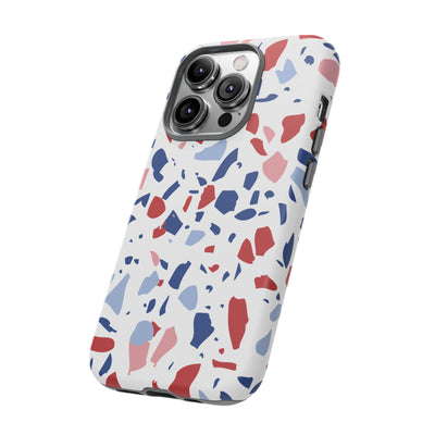 The Red & Royal Terrazzo | Phone Case