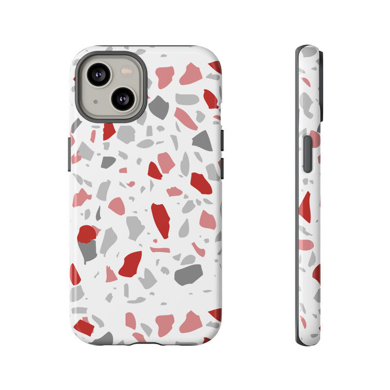 The Red & Black Terrazzo | Phone Case