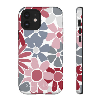 The Crimson & White Floral | Phone Case