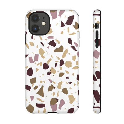 The Maroon & Gold Terrazzo | Phone Case