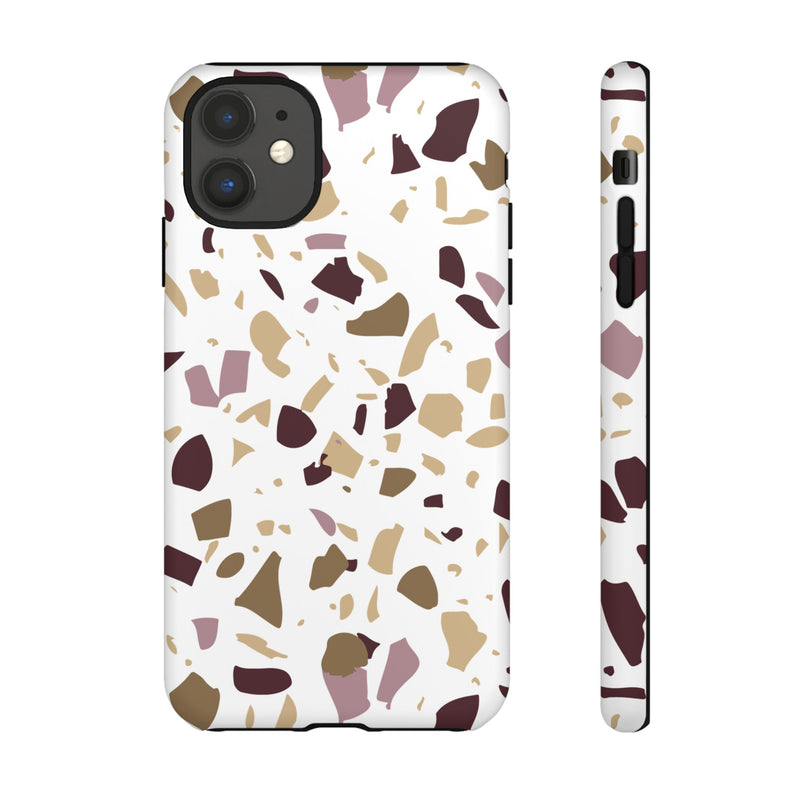 The Maroon & Gold Terrazzo | Phone Case