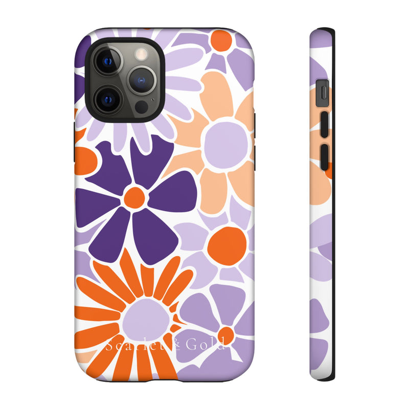 The Orange & Purple Floral | Phone Case