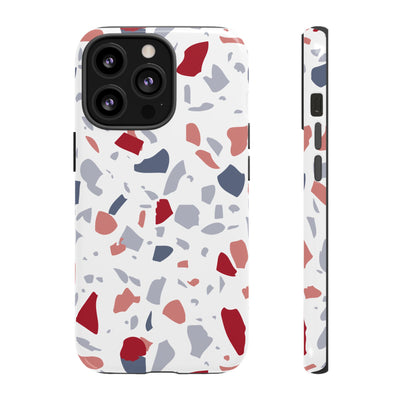 The Red & Blue Terrazzo | Phone Case