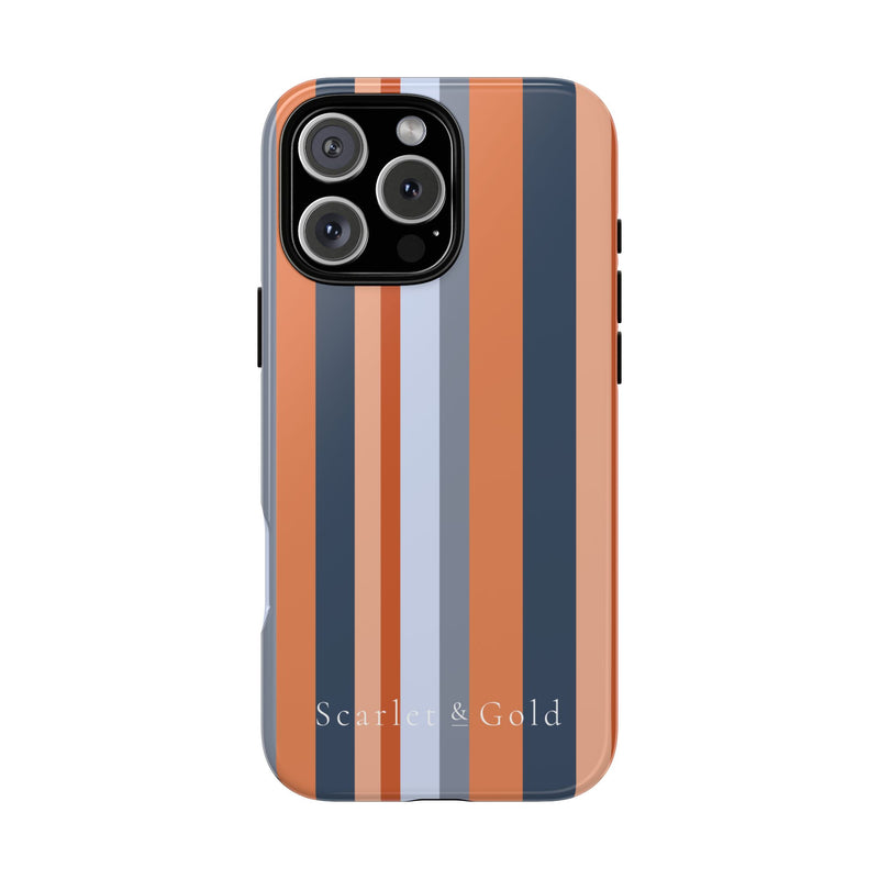 The Orange & Blue Stripes | Phone Case