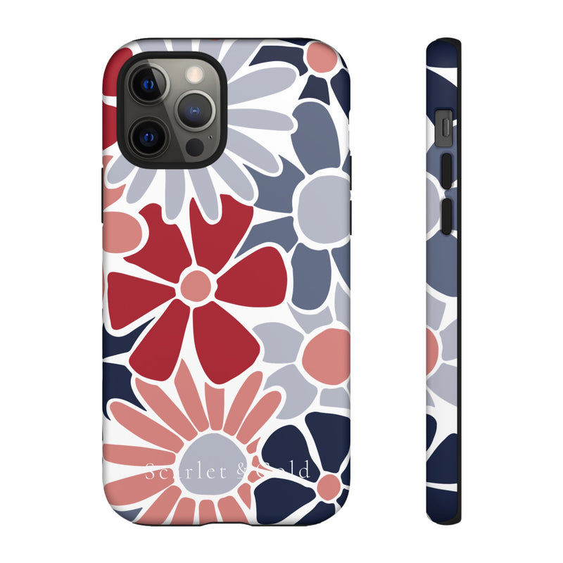 The Red & Blue Floral | Phone Case