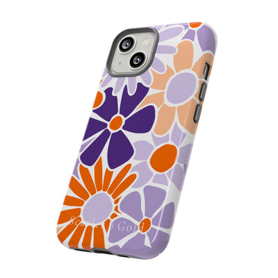 The Orange & Purple Floral | Phone Case