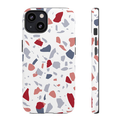 The Red & Blue Terrazzo | Phone Case