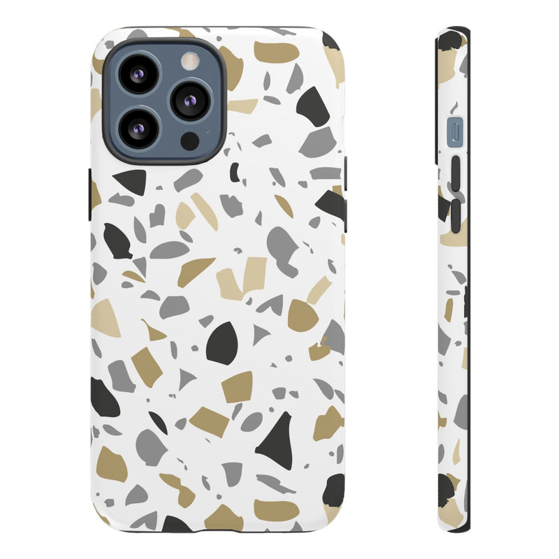 The Black & Gold Terrazzo | Phone Case