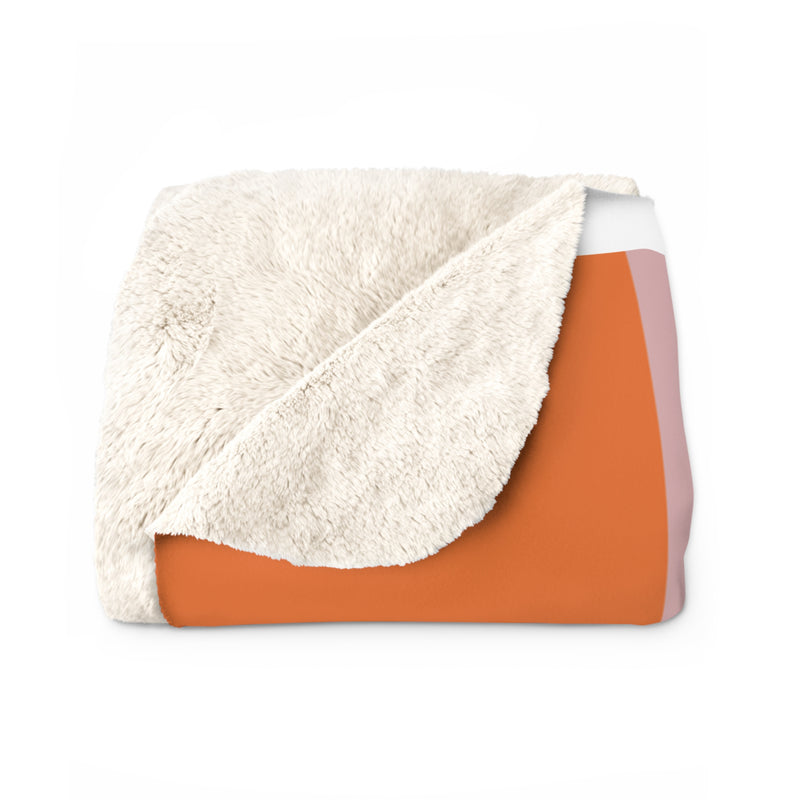 The Orange & Purple Plaid | Sherpa Fleece Blanket