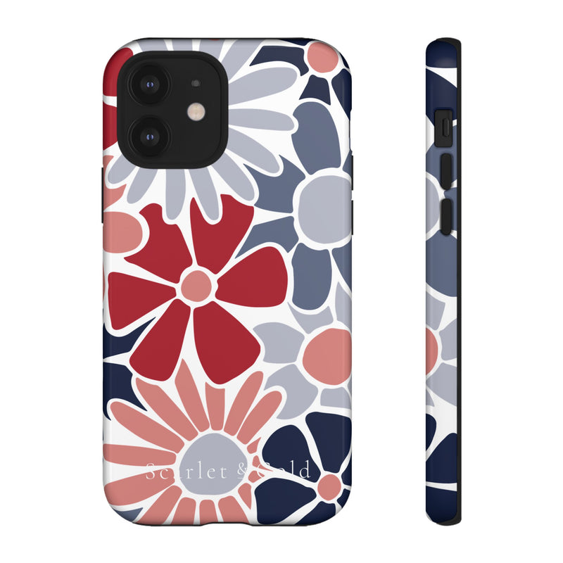 The Red & Blue Floral | Phone Case