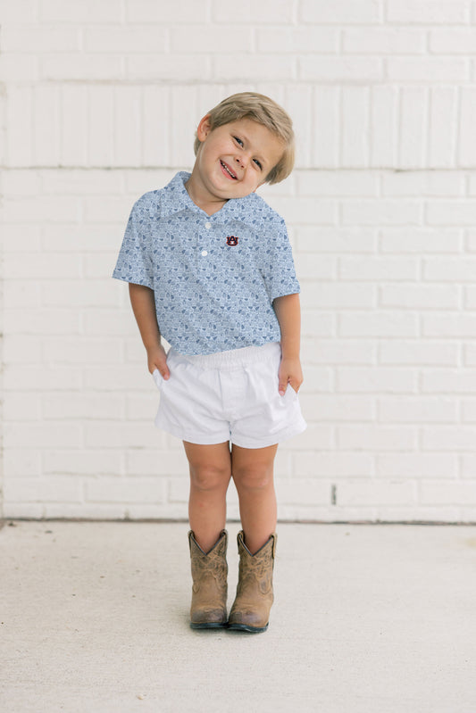 The James Polo War Eagle Pattern | Navy