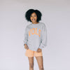 The Mallory Crewneck Vols Applique Arch | Heather Grey
