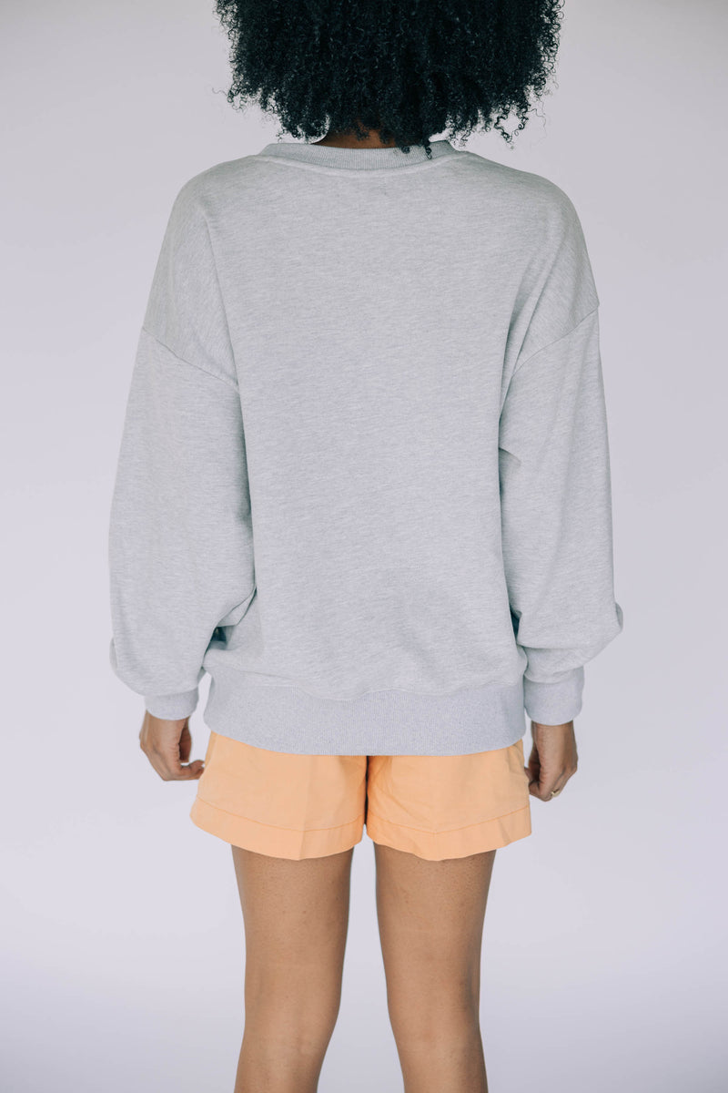 The Heather Grey Mallory  Crewneck | Vols Applique Arch