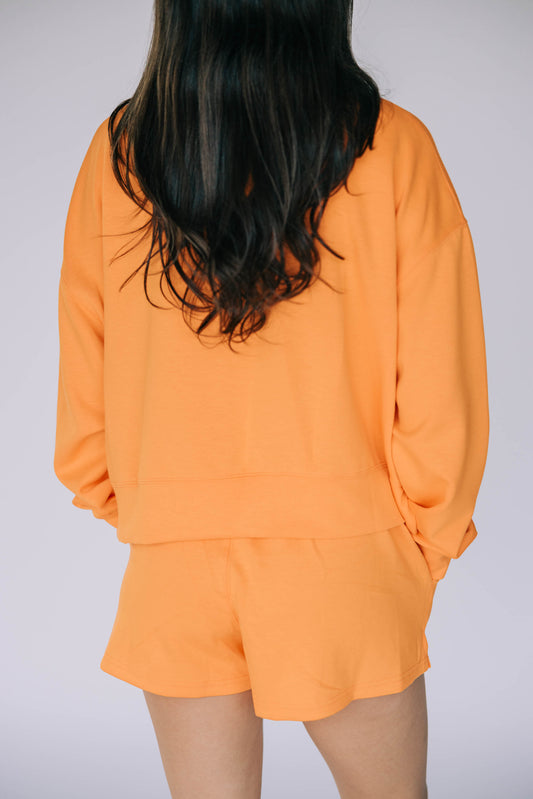The Ava Airy Shorts Go Vols Woven Label | Bright Orange