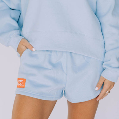 The Light Blue Becca Shorts | War Eagle Woven Label