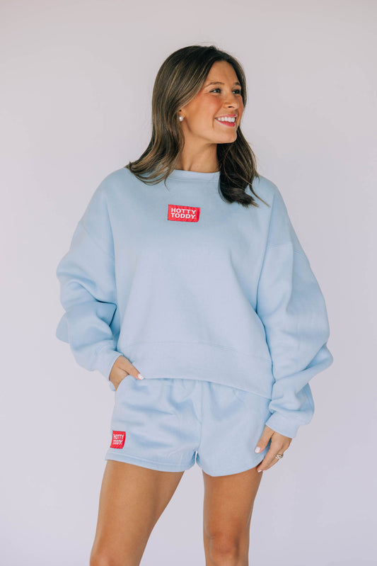 The Becca Shorts Hotty Toddy Label | Light Blue